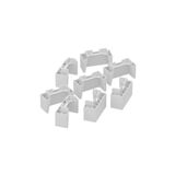 Módulo Cozinha Henn Americana Kit 8un Pés Pvc P- Balcão De Branco-henn