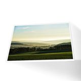 Quadro Paisagem Campo Verde Canvas Sem Vidro Tamanho-moldura 40x30 Caixa Cor Branca