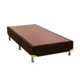 Cama Box Base Solteiro Universal Suede Brown (78x188x20) - Ortobom