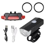 Kit Bike Farol Frontal + Traseiro Ultra Led Usb Recarregável