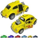 Miniatura Fusca Beetle Rt Customizado Dragracer Abre Porta [f114] Azul Claro