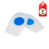 Kit C-03 Action Sport 307 Calcanheira De Silicone Azul M