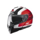 Capacete Hjc I90 Wasco Vermelho Branco E Preto 58 [f016]