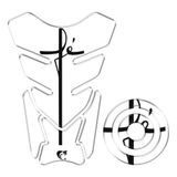 Kit Adesivo Protetor Tanque E Bocal Moto Yamaha Fe Transparente Cor Transparente