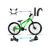 Bicicleta Viking Aro 26 Tuffx25/30 Vmaxx Freio Hidráulico 21v Verde Neon