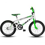 Bicicleta Aro 20 GT Sprint Cross Infantil Freio V-Brake Aro Aero Branco+Verde
