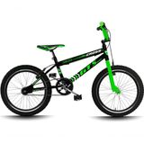 Bicicleta Aro 20 GT Sprint Cross Infantil Freio V-Brake Aro Aero Preto+Verde