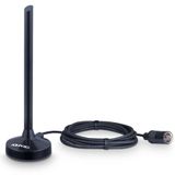 Antena Digital Hdtv Cabo Com 2,5 Metros Conector F Macho Vhf-uhf-fm-hdtv-4k Dtv-100p