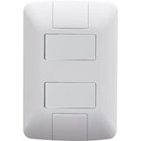 Kit 3 Conjunto 4x2 2 Interruptores Tramontina Aria 6a 250v