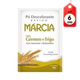 Kit C/06 Márcia Gérmen De Trigo Pó Descolorante 20g