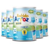 Kit 5 Bebida De Arroz Kids Unilife Sabor Baunilha 500g