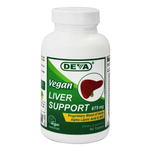 Vegan Liver Support 675 Mg 90 Comprimidos Por Deva Vegan Vitamins