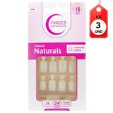 Kit C-03 Fhaces Natural Unhas Curtas C-24