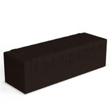 Calçadeira Báu Queen Size Atena 160cm Capitonê Sintético Marrom - Desk Design