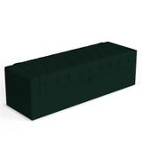 Calçadeira Báu Queen Size Atena 160cm Capitonê Veludo Verde Escuro - Desk Design