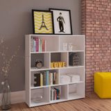 Estante Book - Organizadora De Livros E Decoração Branco
