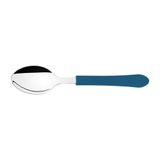Kit 3 Colher De Mesa Tramontina Leme Inox Azul Oceano