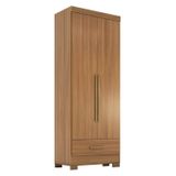 Guarda-roupa 2 Portas 1 Gaveta Smart Plus Espresso Móveis Cinamomo