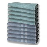 10 Toalhas Super Felpudas Grande E Grossa 80x150 5 Az 5 Vd.