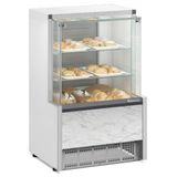 Vitrine Neutra Aurora Vidro Reto Mpna075r Gelopar Balcão Seco Branco Bivolt