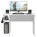 Mesa Para Computador Gamer 3875 Branco Brilho - Qmovi