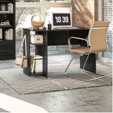 Mesa Para Escritório 3875 Ambiente Preto Fosco - Qmovi