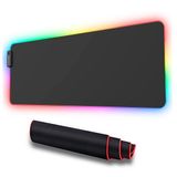 Mousepad Gamer Led Rgb 7 Cores Iluminado Medio 80x30 Cm