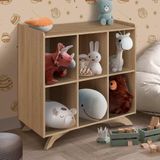 Nicho Organizador Infantil Com 6 Nichos Aveiro Oak Olma Shop Jm