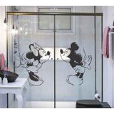 Adesivo De Parede Desenho Minnie E Mickey Se Beijando