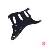 Guitarra Escudo Strato Sss Preto 3 Camadas Bwb 3ply
