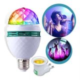 Lampada Led Giratoria Rgb Colorido Bola Maluca Bivolt Bocal