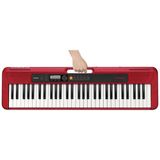 Teclado Musical Casiotone Digital Vermelho Ct-s200rdc2-br