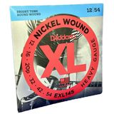 Jogo De Cordas D&#39;addario Guitarra 12-54 Exl145 Heavy Gauge