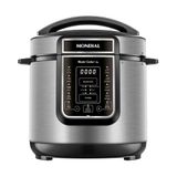 Panela De Pressão Elétrica Mondial 6l Digital Master Cooker Pe-60-6l-i Preto/inox 127v