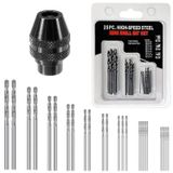 Kit Mandril Aperto Rápido M8 E 25 Brocas Para Micro Retífica