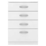Cômoda Astral 4 Gavetas Branco Brilho - Demóbile