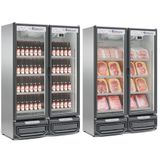 Expositor Vertical 2 Portas De Vidro Gcbc950 Gelopar Refrigerador 957 Litros Inox 220v