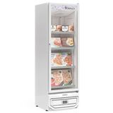 Freezer Expositor Vertical 1 Porta De Vidro Gcvc45 Gelopar Expositor 445 Litros Branco 220v