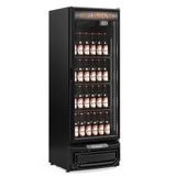 Cervejeira Vertical Porta De Vidro Grba400vlb Gelopar Expositor 410 Litros All Black 220v