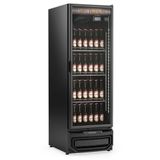 Cervejeira Vertical Porta De Vidro Gcb57vlb Gelopar Expositor 578 Litros All Black 220v