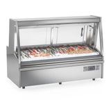 Balcão Frigorífico Peixaria Standard Gapx200a Gelopar Expositor De Peixes Inox 220v