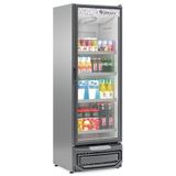 Expositor Vertical 1 Porta De Vidro Gcvr45 Gelopar Refrigerador 445 Litros Inox 220v