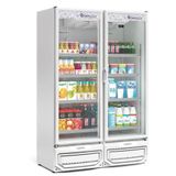 Expositor Vertical 2 Portas De Vidro Gcvr950 Gelopar Refrigerador 957 Litros Branco 220v