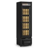 Cervejeira Vertical Porta De Vidro Gcb23evlb Gelopar Expositor 228 Litros All Black 220v