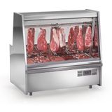 Balcão Frigorifico Turino Com Depósito Gats150d Gelopar Expositor De Carnes Inox 220v