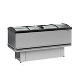 Ilha Vidro Curvo Gesv190cti Gelopar Ilha Para Congelados 1,89m Vidro Curvo Tipo Inox 110v