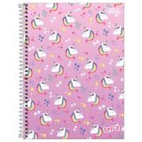 Caderno Espiral Capa Dura Spice Feminino 80 Folhas 1 Matéria Tilibra Estampa 1