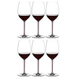 Kit 6 Taças Vinho Riedel Fatto A Mano Merlot Haste Colorida