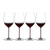 Kit 4 Taças Vinho Riedel Fatto A Mano Merlot Haste Colorida