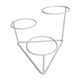 Suporte Triangulo De Mesa Para 3 Vasos 11 Branco - Jc Jardim